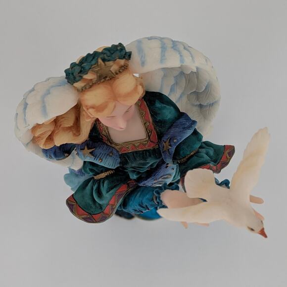 Lenox Angel Figurine Millennium Pencil Angel World Peace Globe Spiritual Dove - Picture 8 of 11
